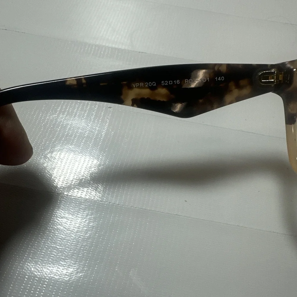 Prada VPR 20Q Eyeglasses (FRAMES Only ) ROZ-1O1 Tortoise 52[]16-140 Brown